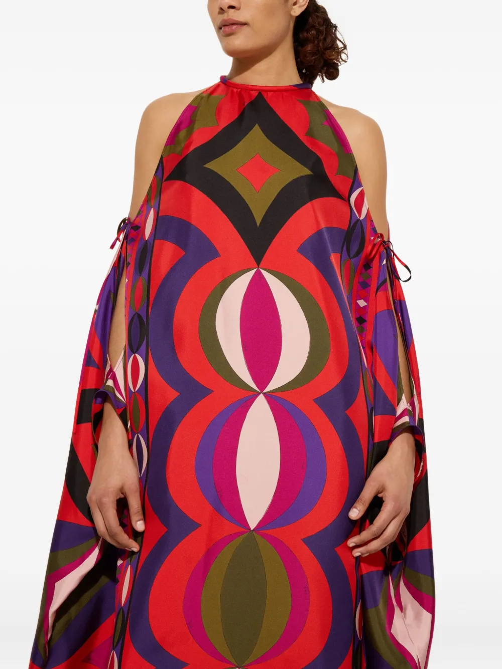 Pucci Collane-print Maxi Dress In Multi