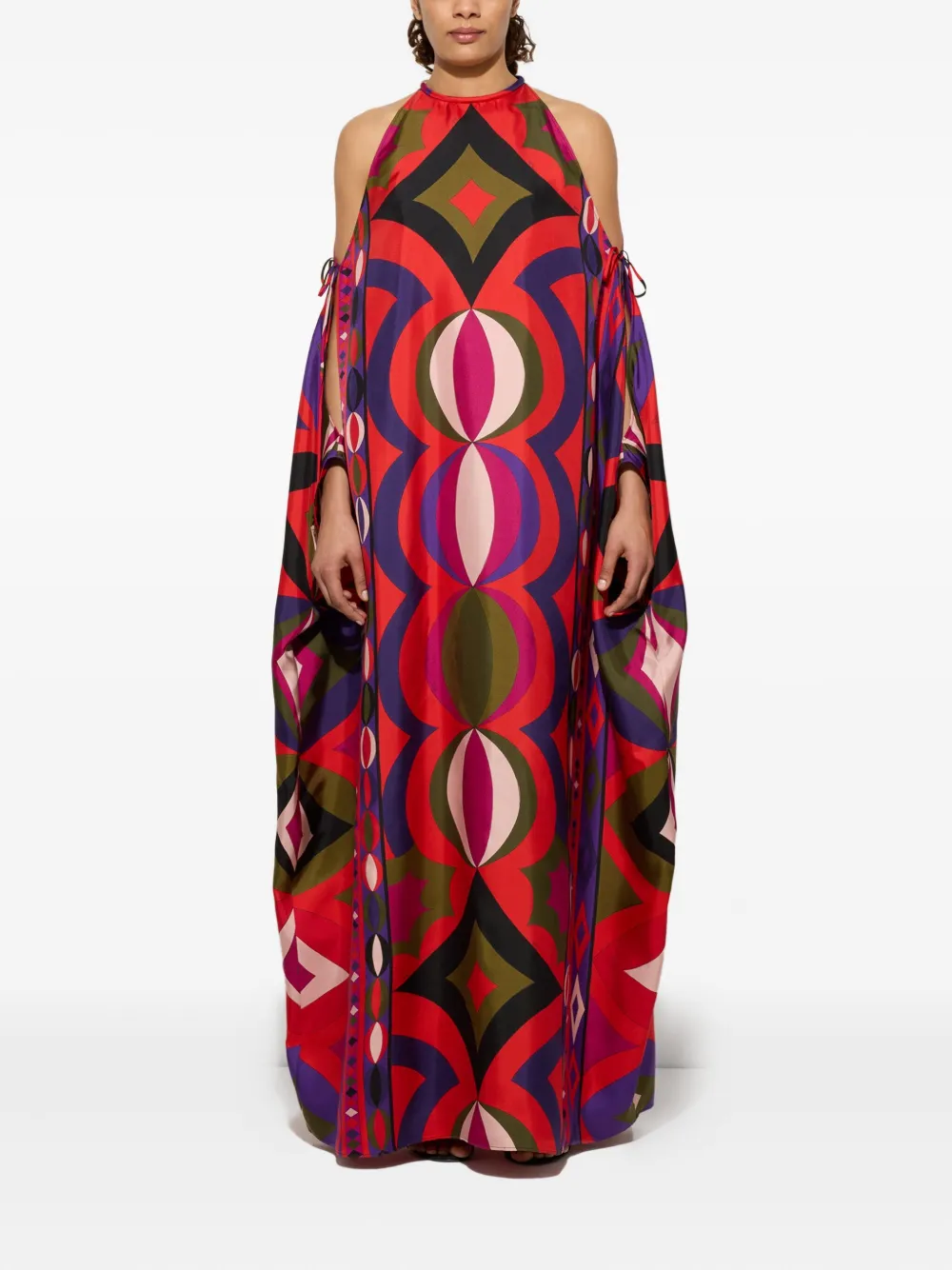 PUCCI Collane-print maxi dress - Rood