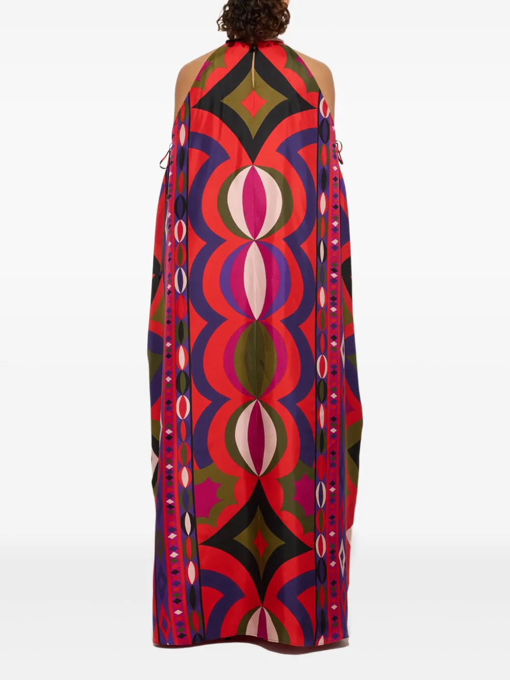PUCCI Maxi-jurk met Collane-print Rood