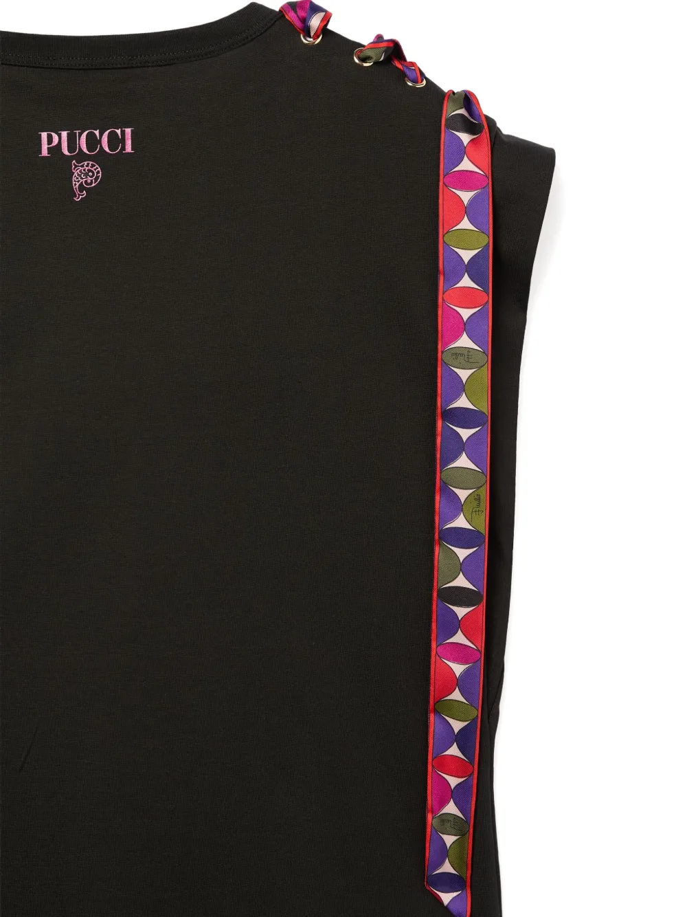 Pucci Print-detailed Top In Black