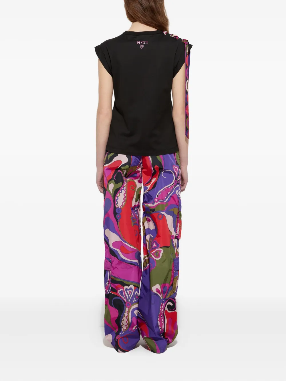 Pucci Print-detailed Top In Black
