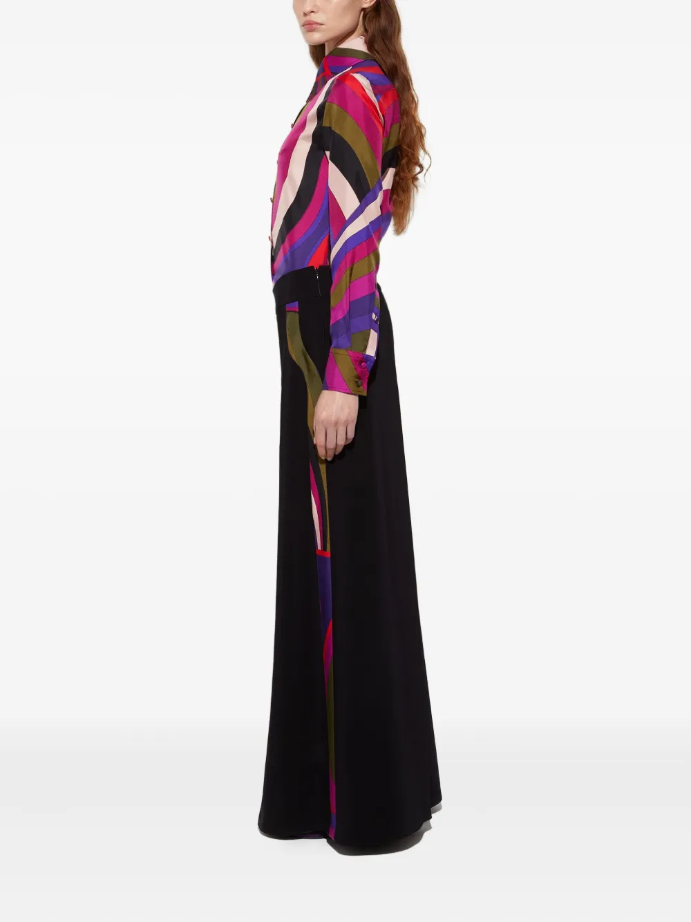 Pucci Iride Print-detailed Trousers In Multi