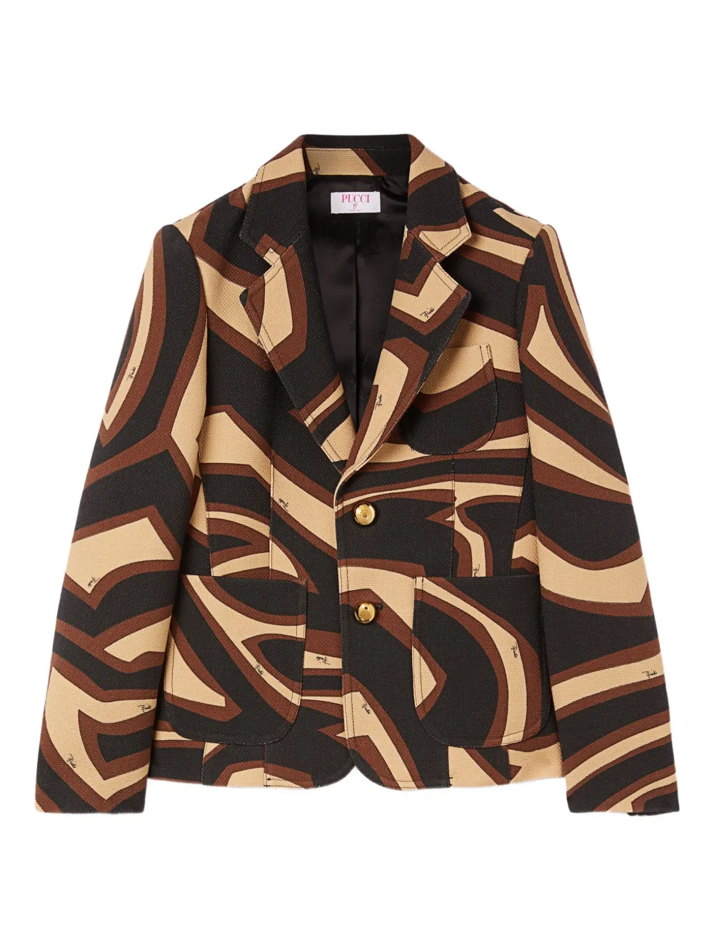 PUCCI Labirinto-print blazer | Black | Image 1