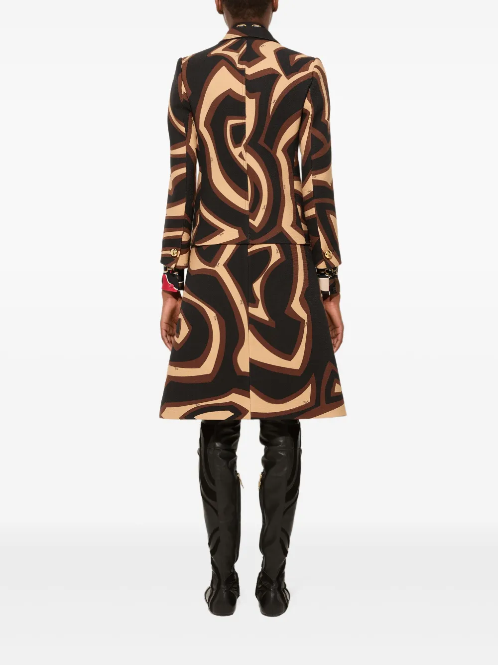 PUCCI Blazer met Labirinto-print Zwart