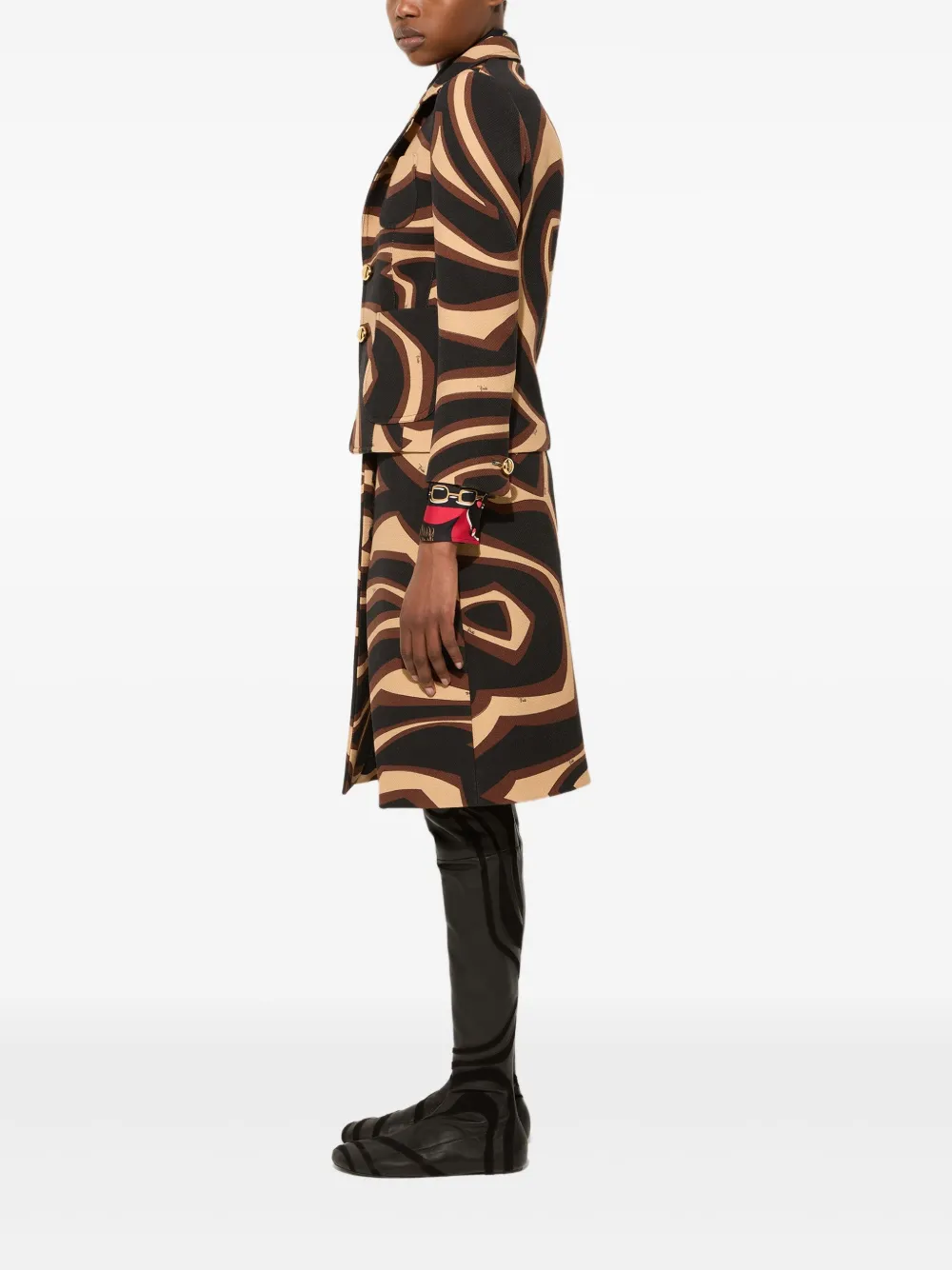 PUCCI Blazer met Labirinto-print Zwart