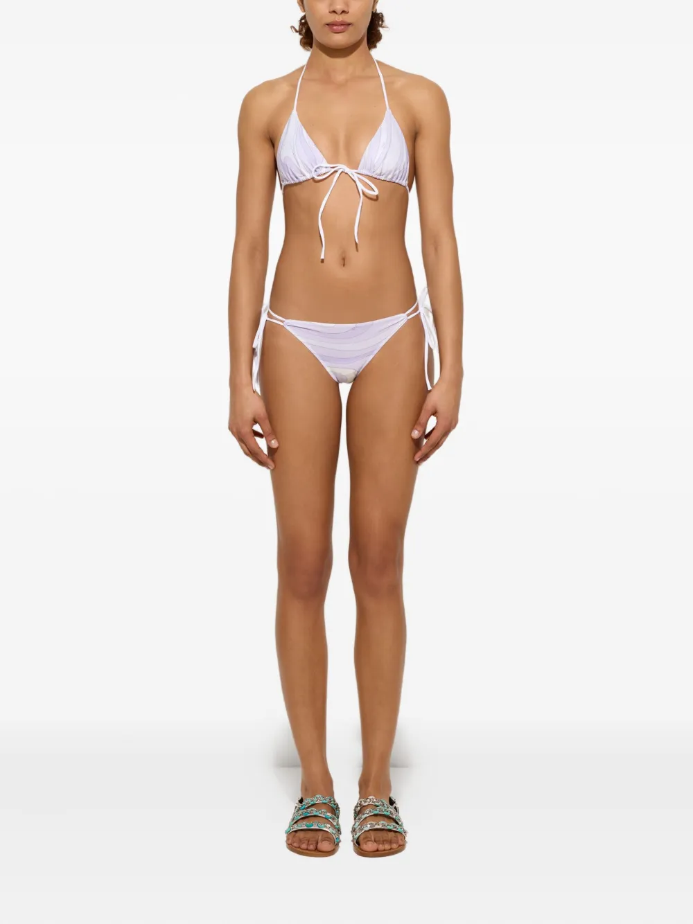 PUCCI Marmo-print triangle bikini top | Bikinis | Image 2