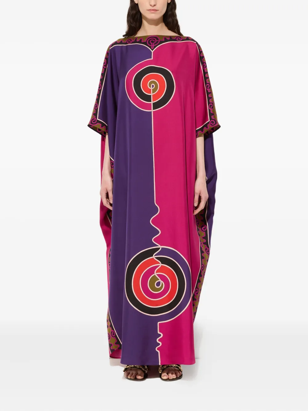 PUCCI Astro-print maxi dress - Roze