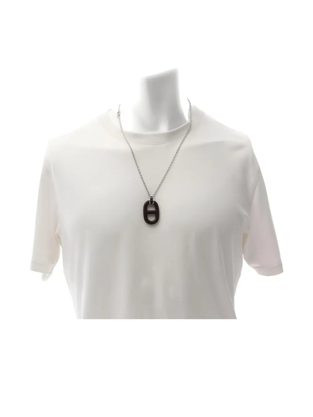 Hermès Pre-Owned collar Chaîne d'Ancre Vulcanium | marrón | Image 1