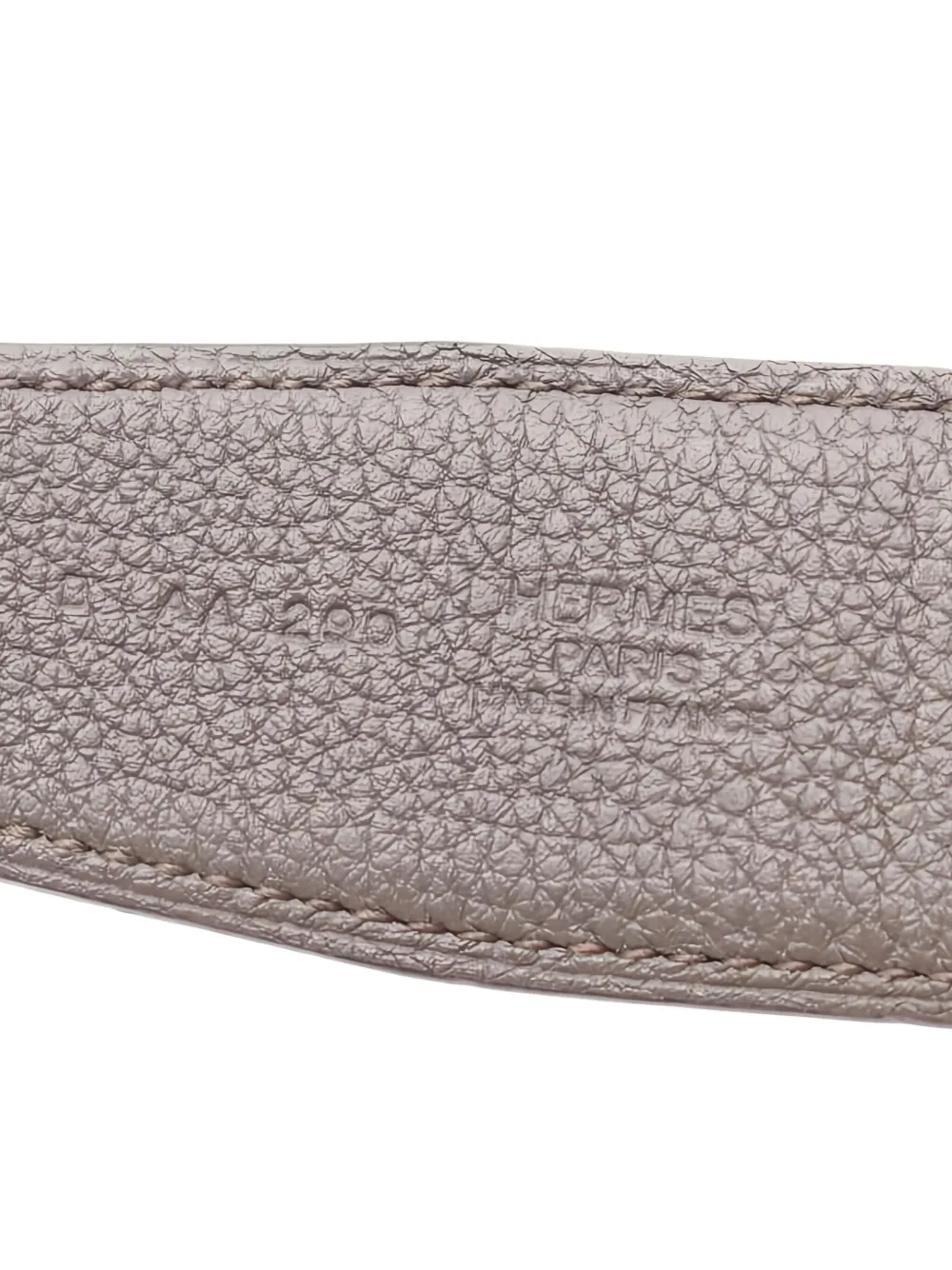 HERMES Pre-owned H Leather Belt In Black