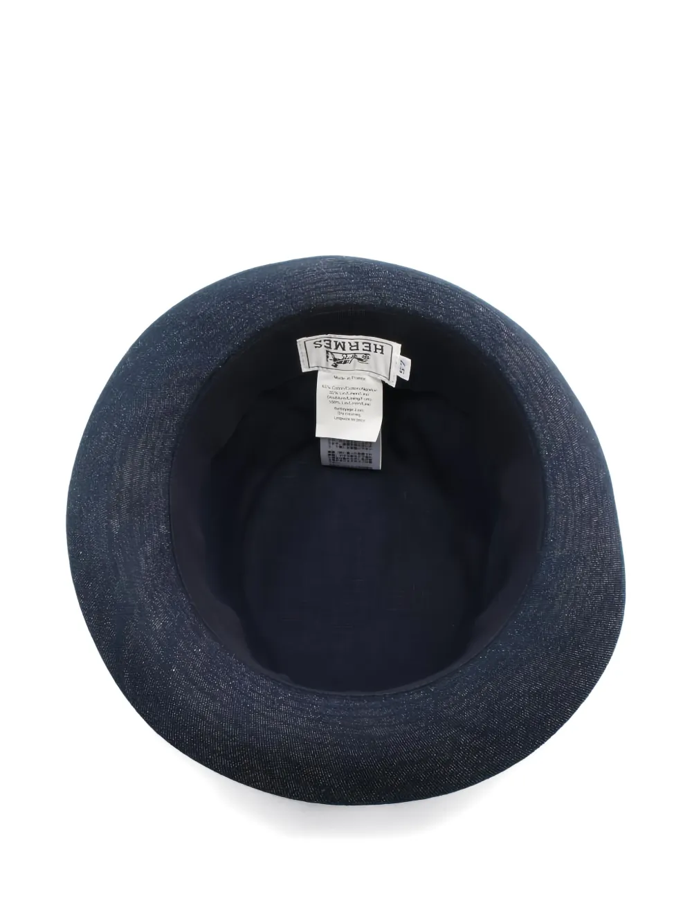 Pre-owned Hermes Denim Hat In Blue