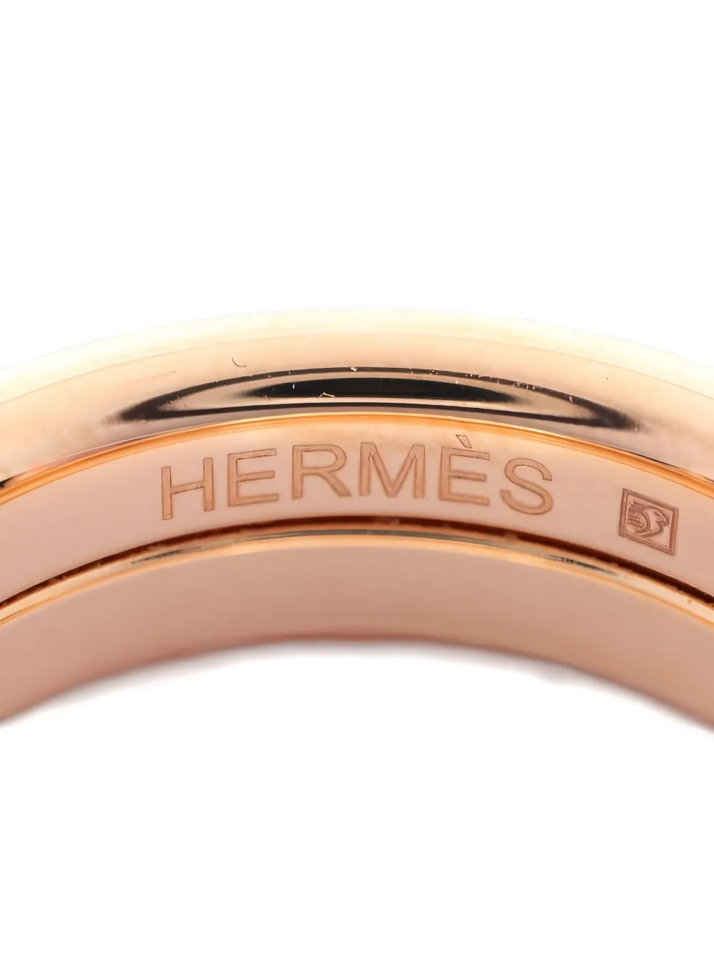 Pre-owned Hermes Uni Pm Ring In Pink