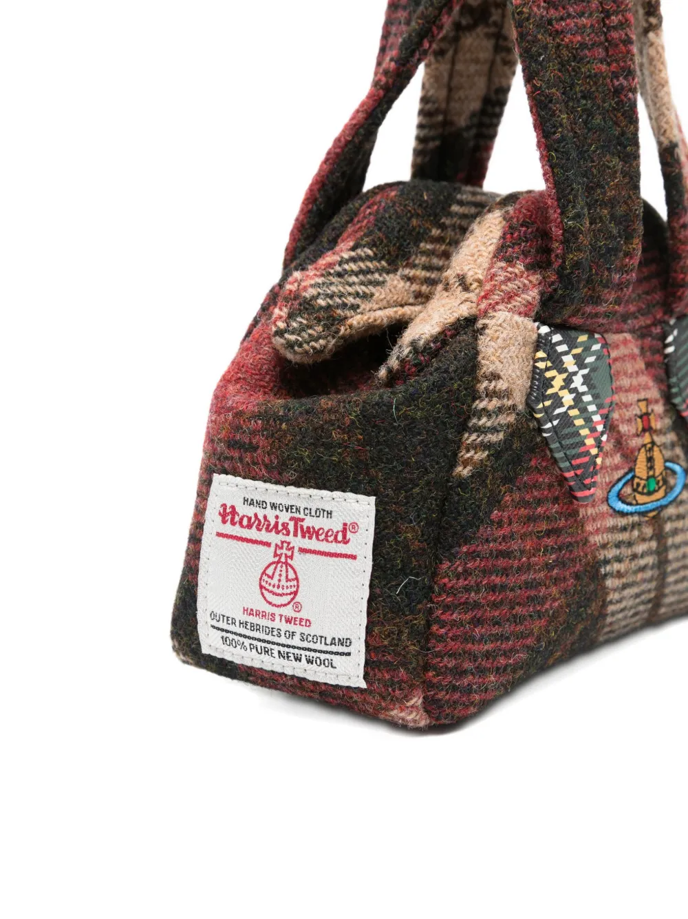 Vivienne Westwood Tas met geborduurd logo Bruin