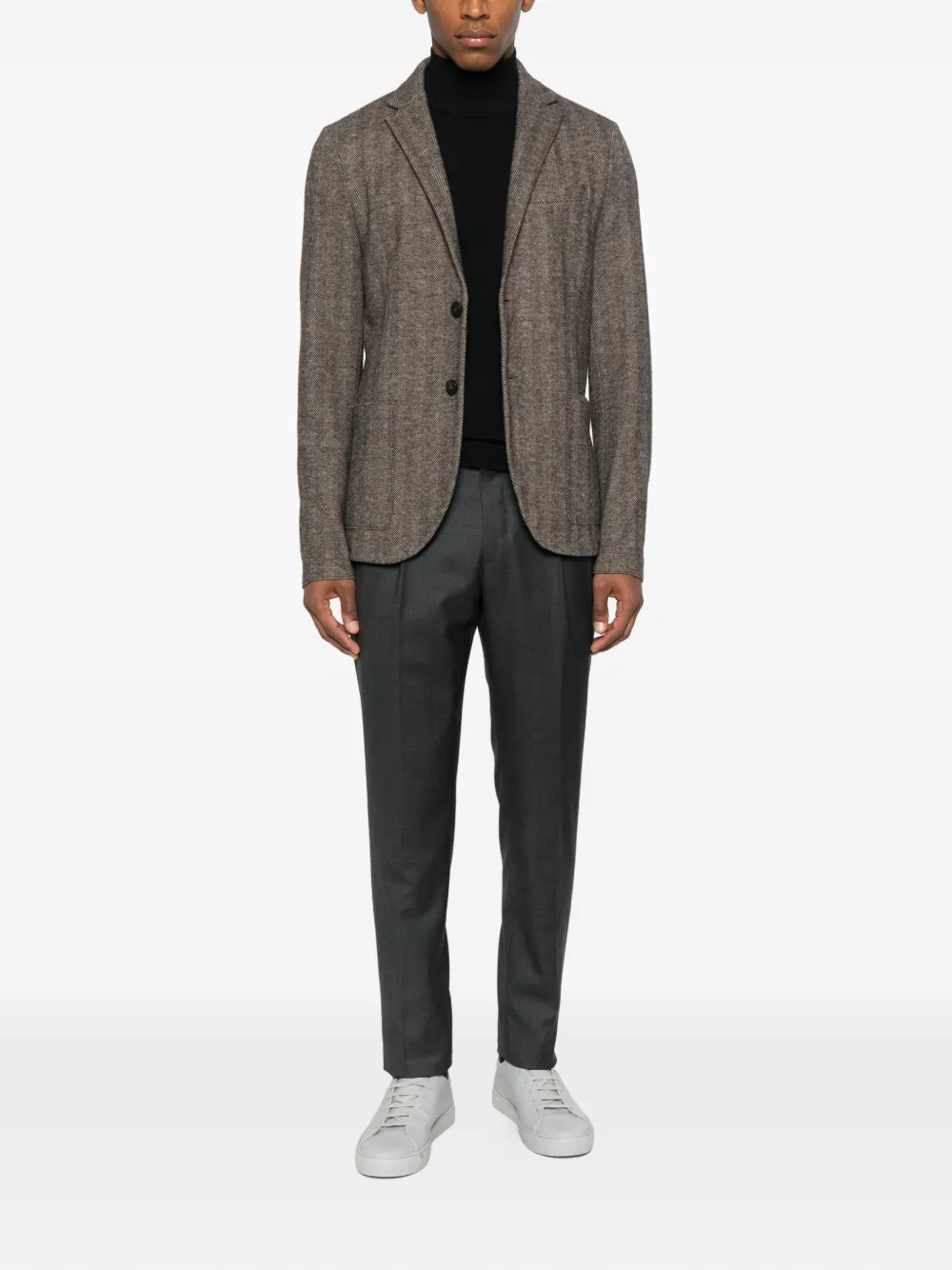 Harris Wharf London herringbone two-button jacket | Suit & Dinner Jackets | Image 2