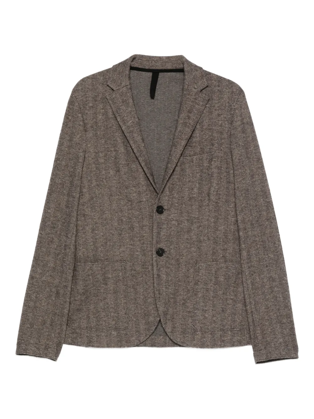 Harris Wharf London herringbone two-button jacket | Brown | Image 1