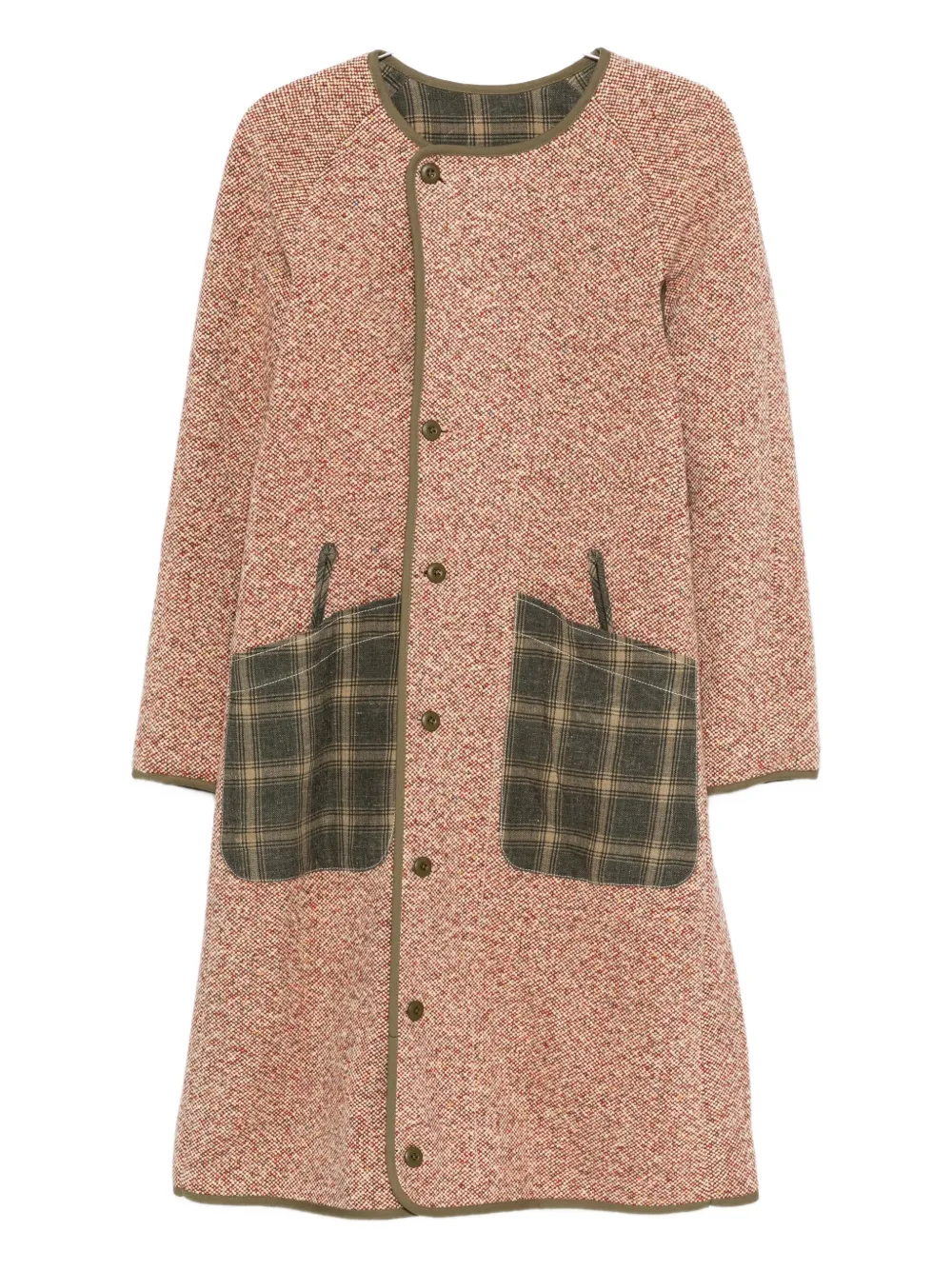 R13 raglan-sleeve reversible coat | Orange | Image 1