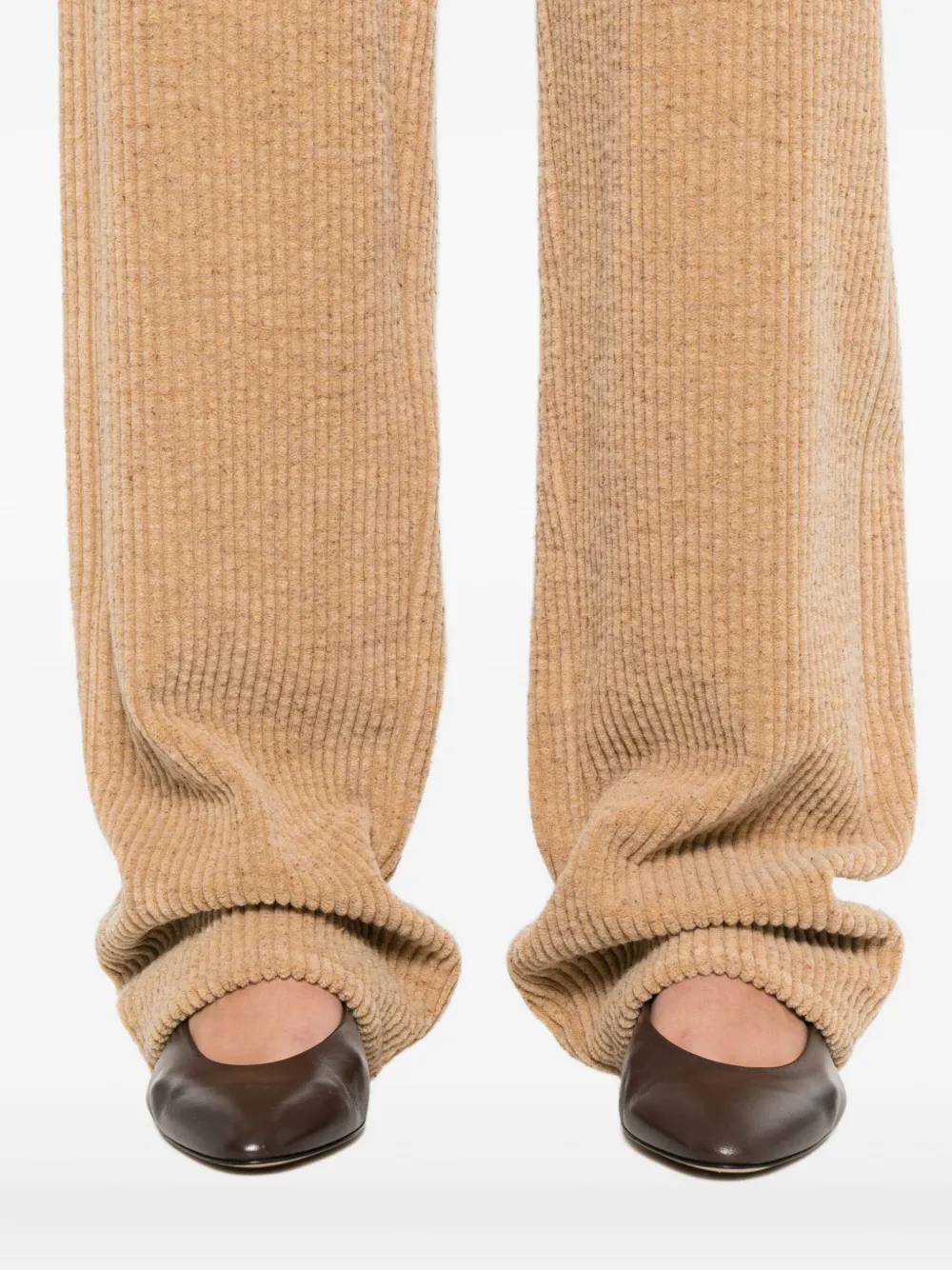 The Row Ribfluwelen broek Zwart