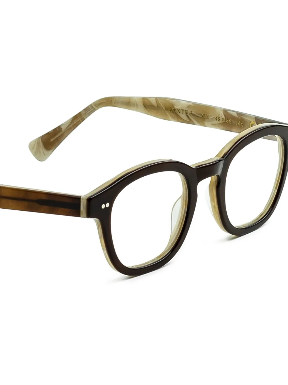  Epos Bronte3 Round-frame Glasses - Brown 