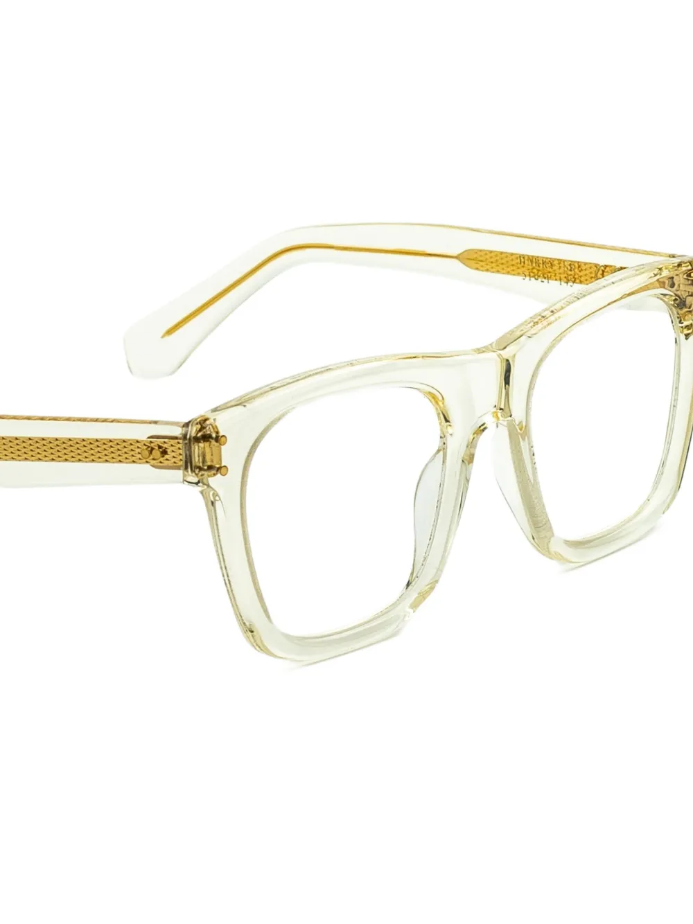 Epos Harry bril met vierkant montuur Beige