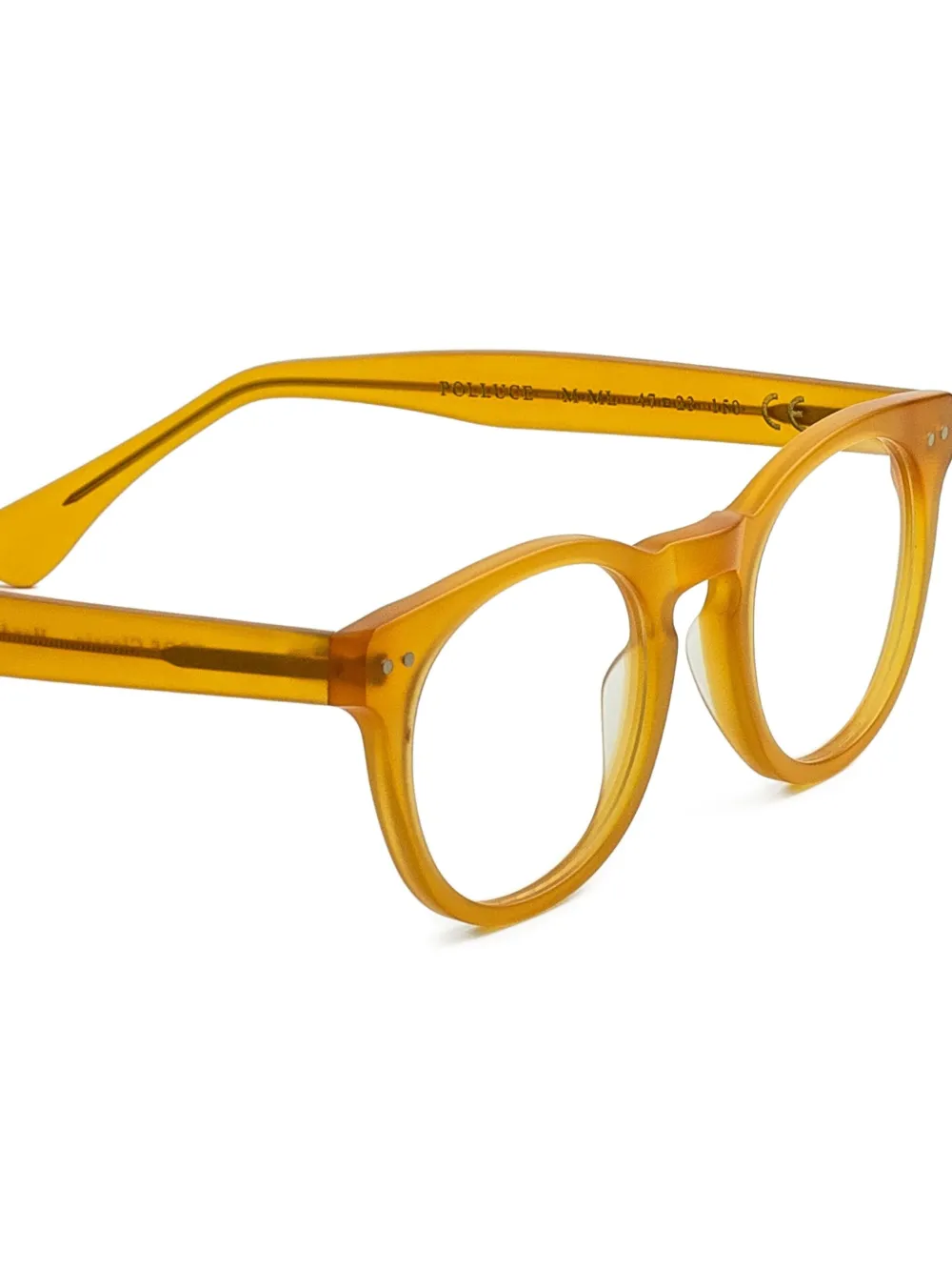  Epos Polluce Round-frame Glasses - Yellow 