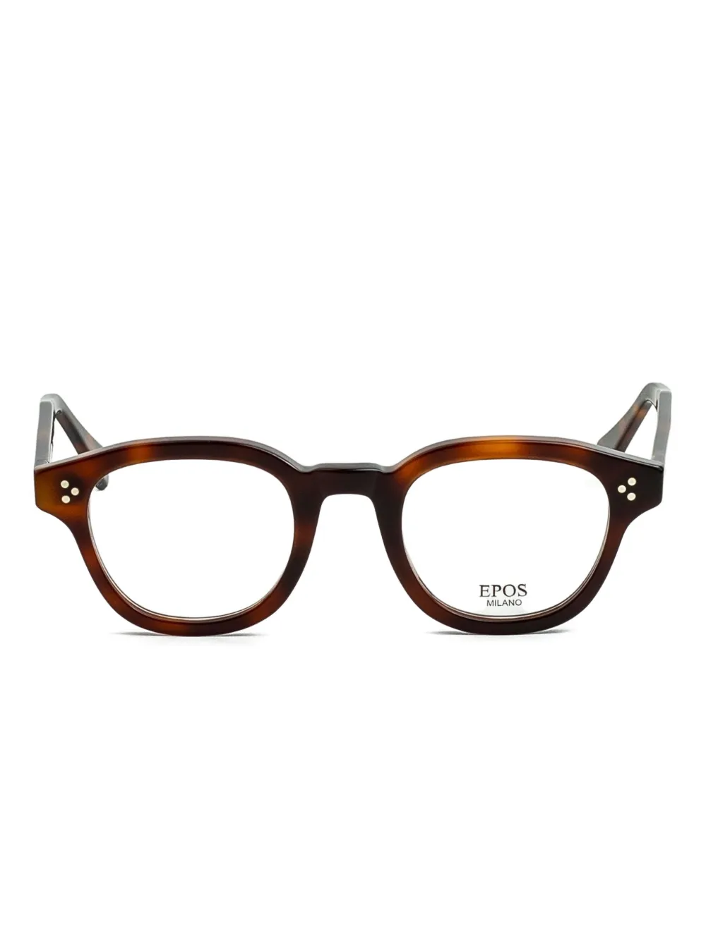 Epos Broadway round-frame glasses | Brown | Image 1