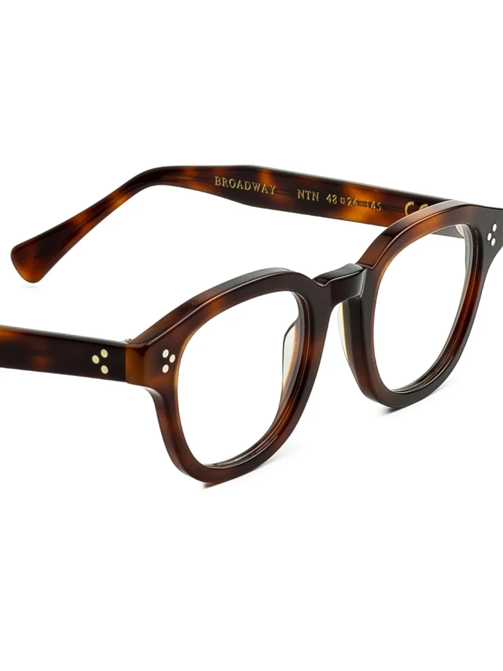  Epos Broadway Round-frame Glasses - Brown 