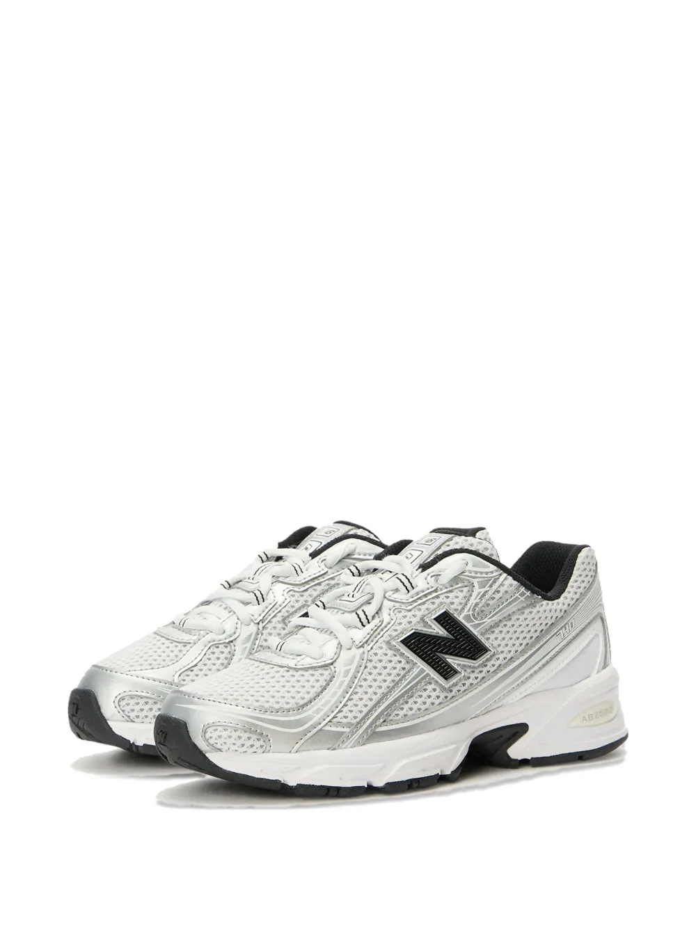New Balance Kids logo sneakers - Bianco