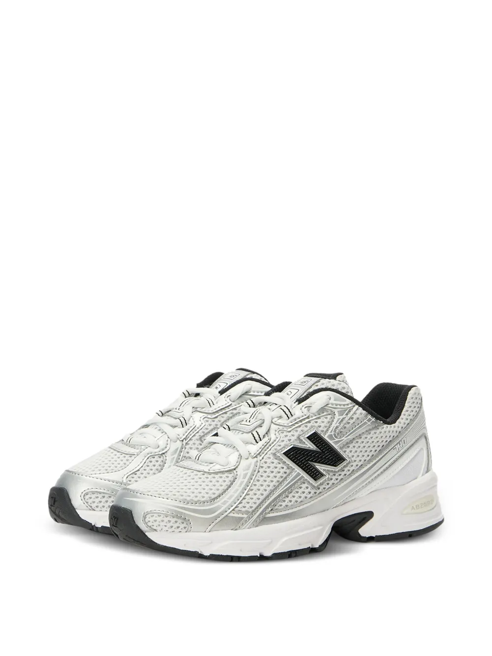 New Balance Kids logo sneakers - Bianco