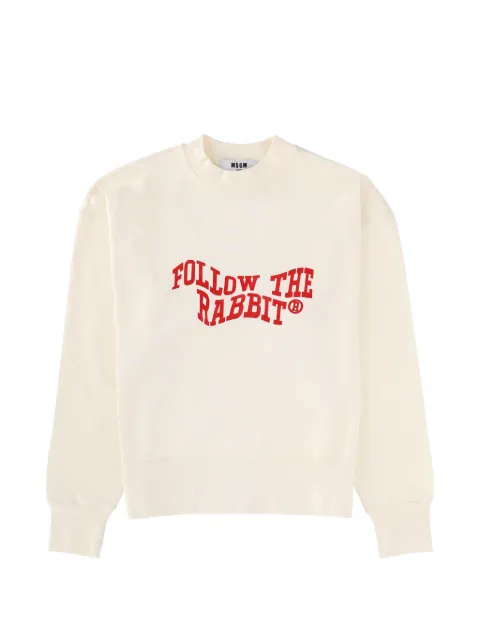 MSGM printed round-neck knitwear