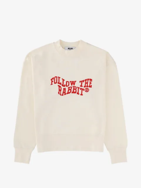 MSGM printed round-neck knitwear
