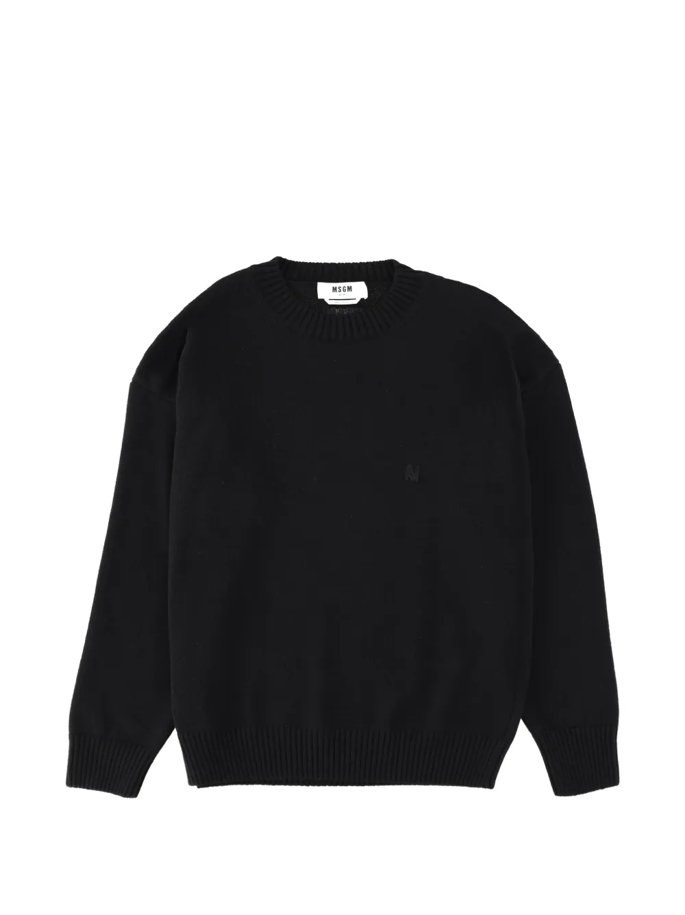 MSGM crew-neck sweater - Zwart