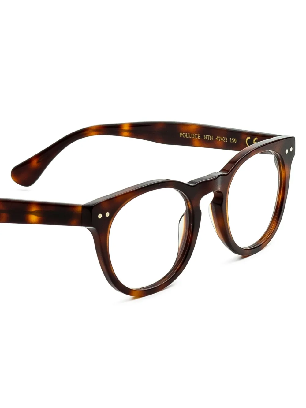  Epos Polluce Round-frame Glasses - Brown 