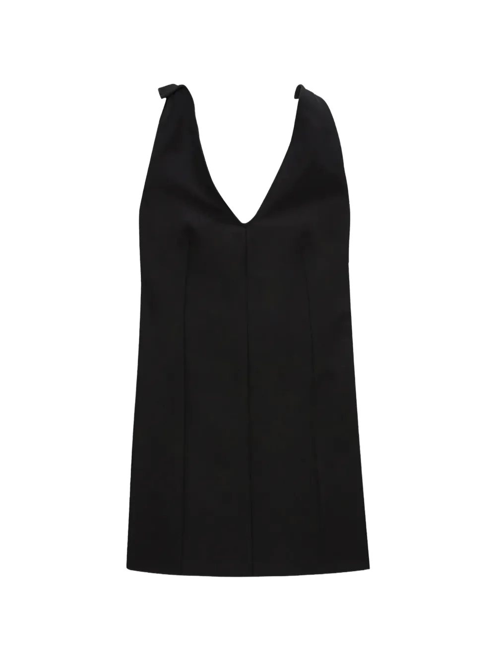 MSGM V-neck sleeveless mini dress - Nero