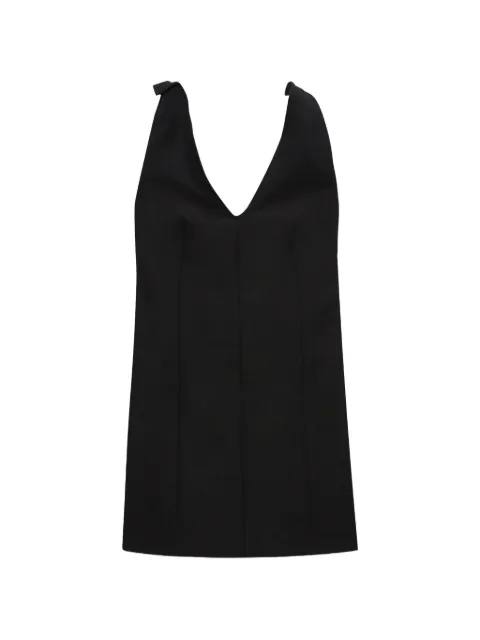 MSGM V-neck sleeveless mini dress