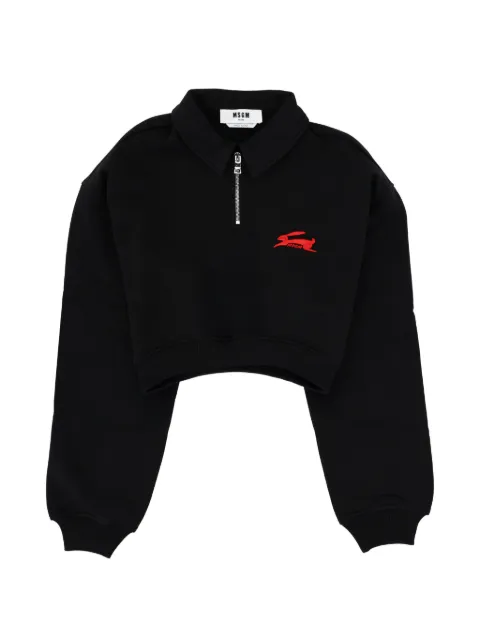 MSGM Follow The Rabbit half-zip sweatshirt