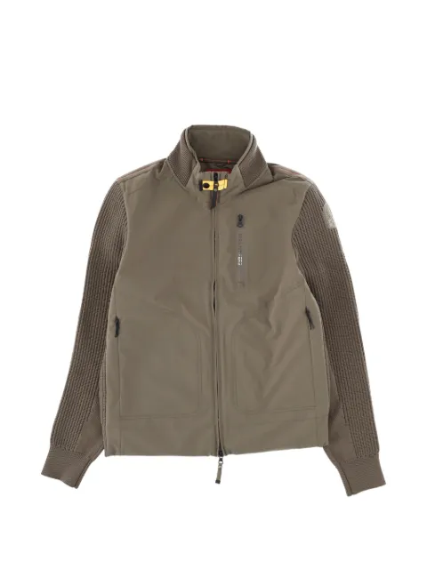 Parajumpers knitted-sleeve zip-up jacket