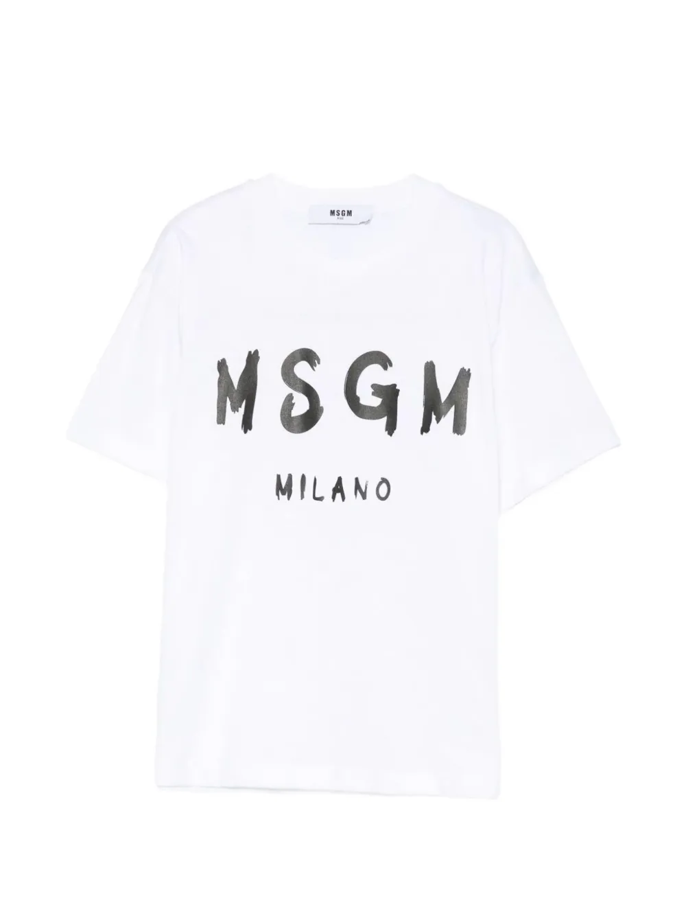 MSGM Kids logo-print T-shirt - Bianco