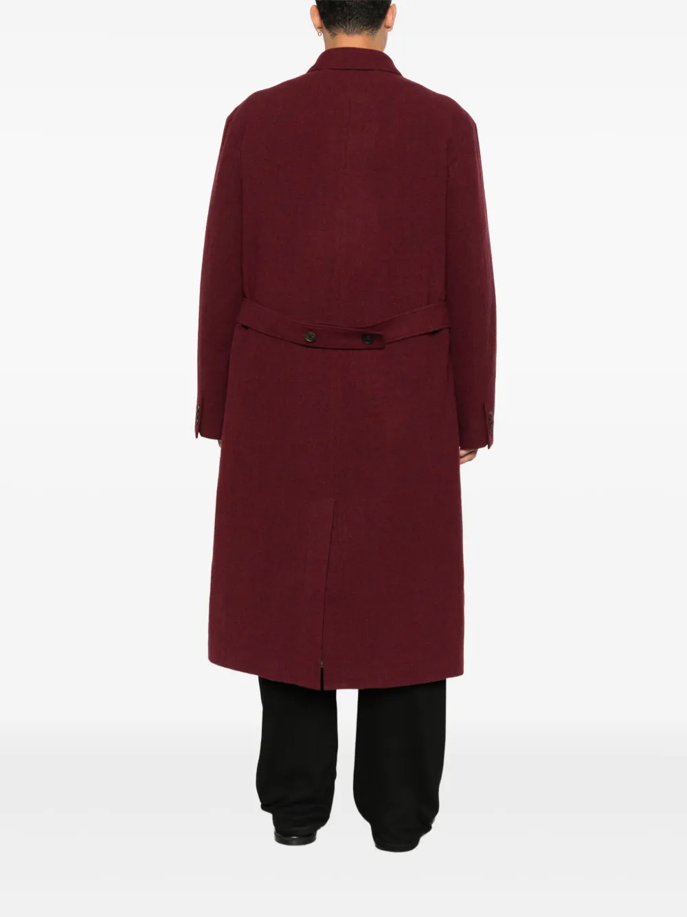Yohji Yamamoto Jas met enkele rij knopen Rood