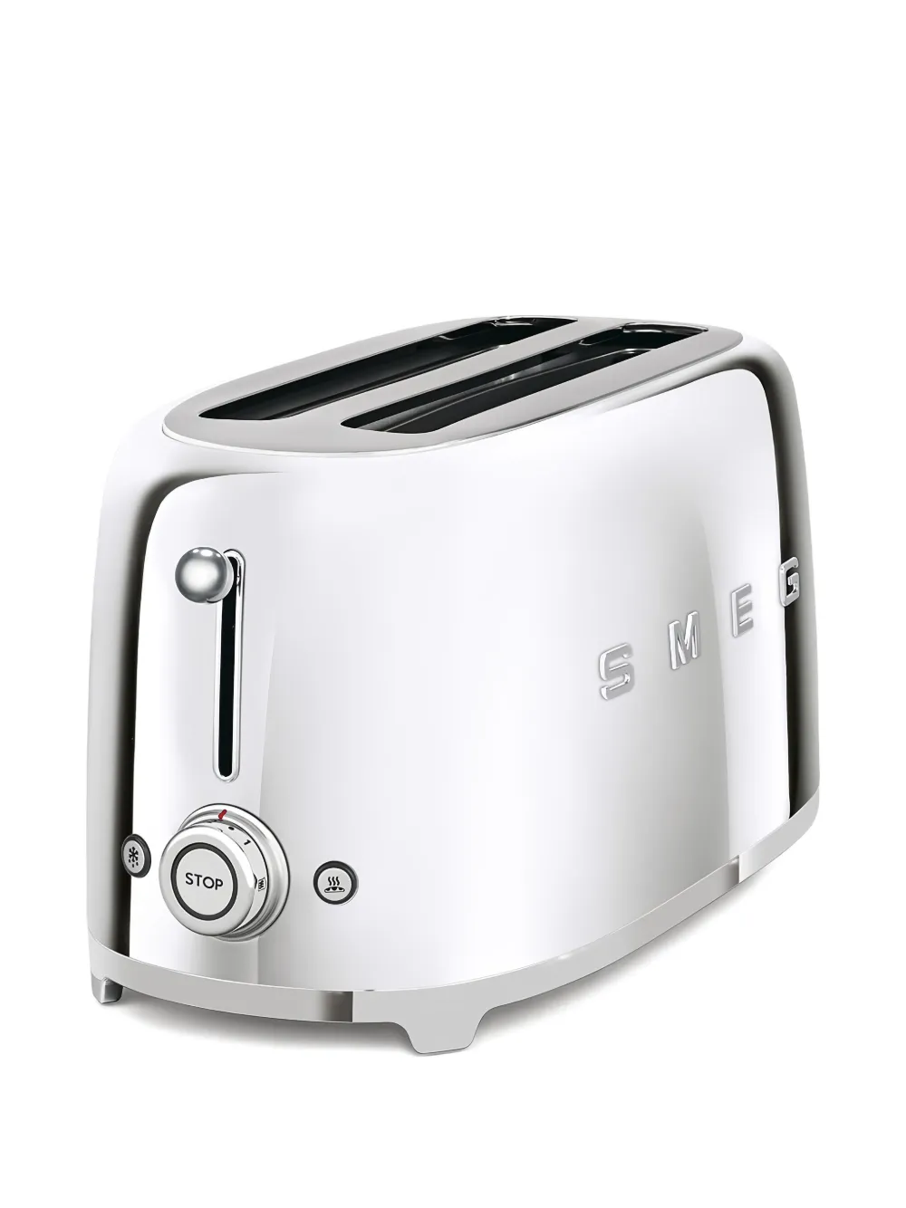Smeg lever detail Plissé two-toaster | Kitchen Appliances | Image 2