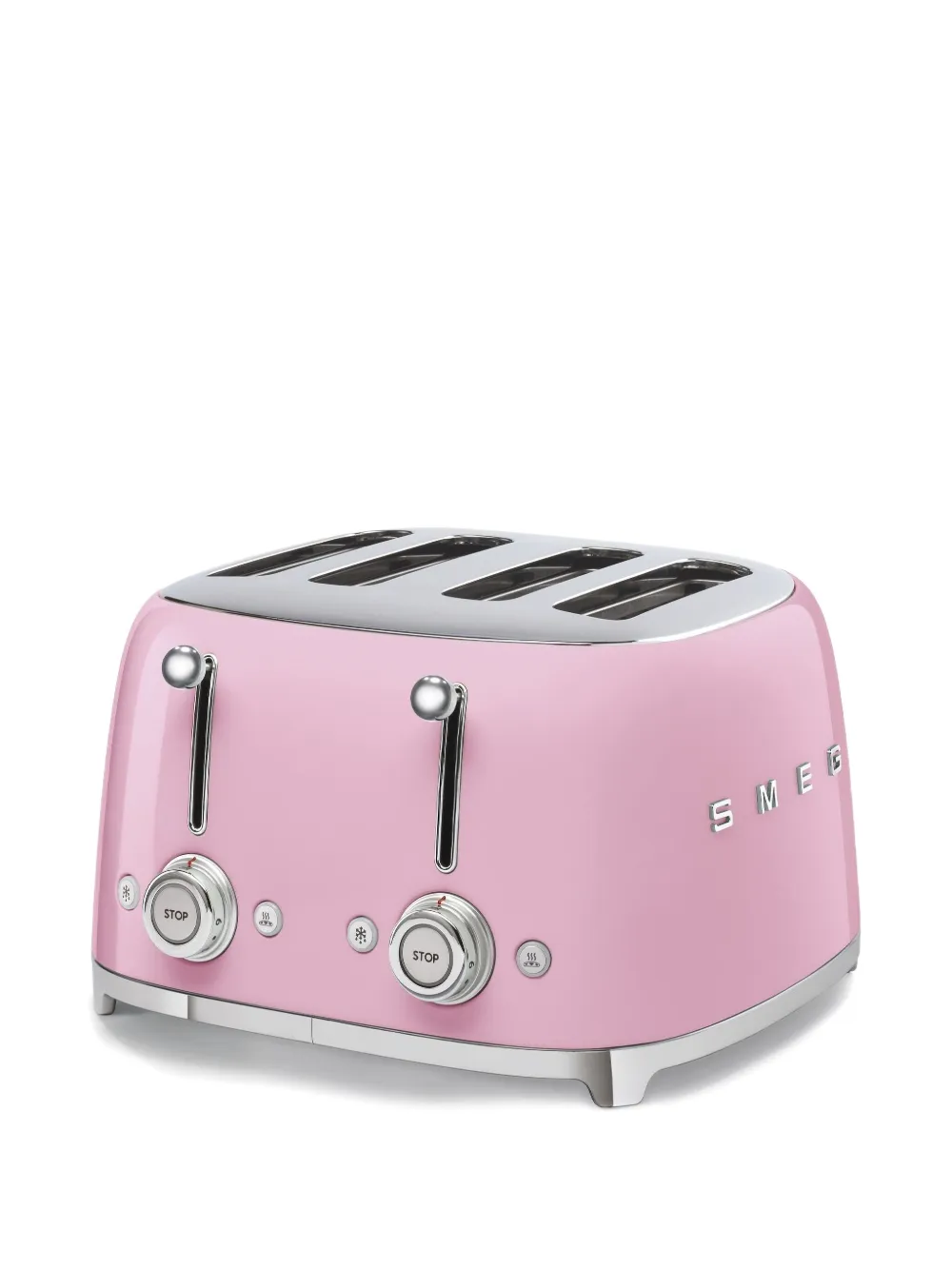 Smeg Plissé four-toaster | Pink | Image 1
