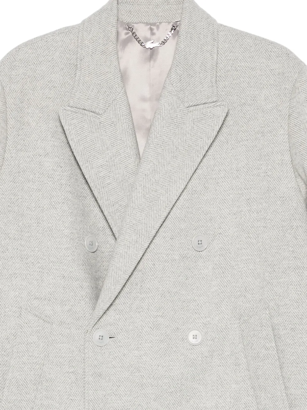 Lacoste Jas met chevron-streep Grijs