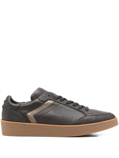Canali panelled leather sneakers