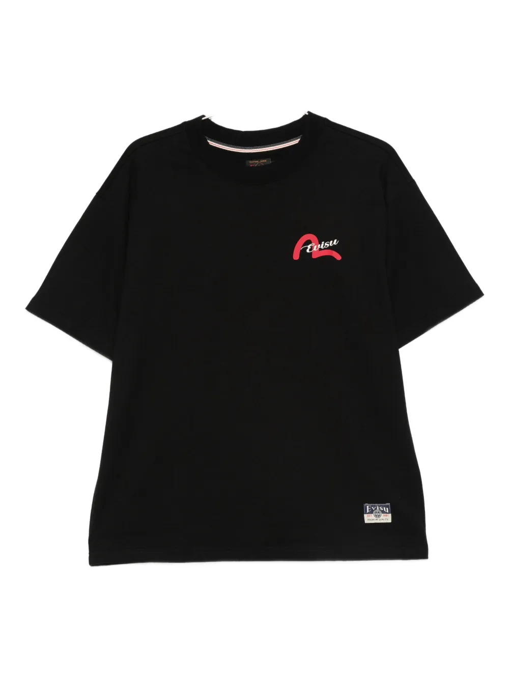 EVISU T-shirt con logo - Nero