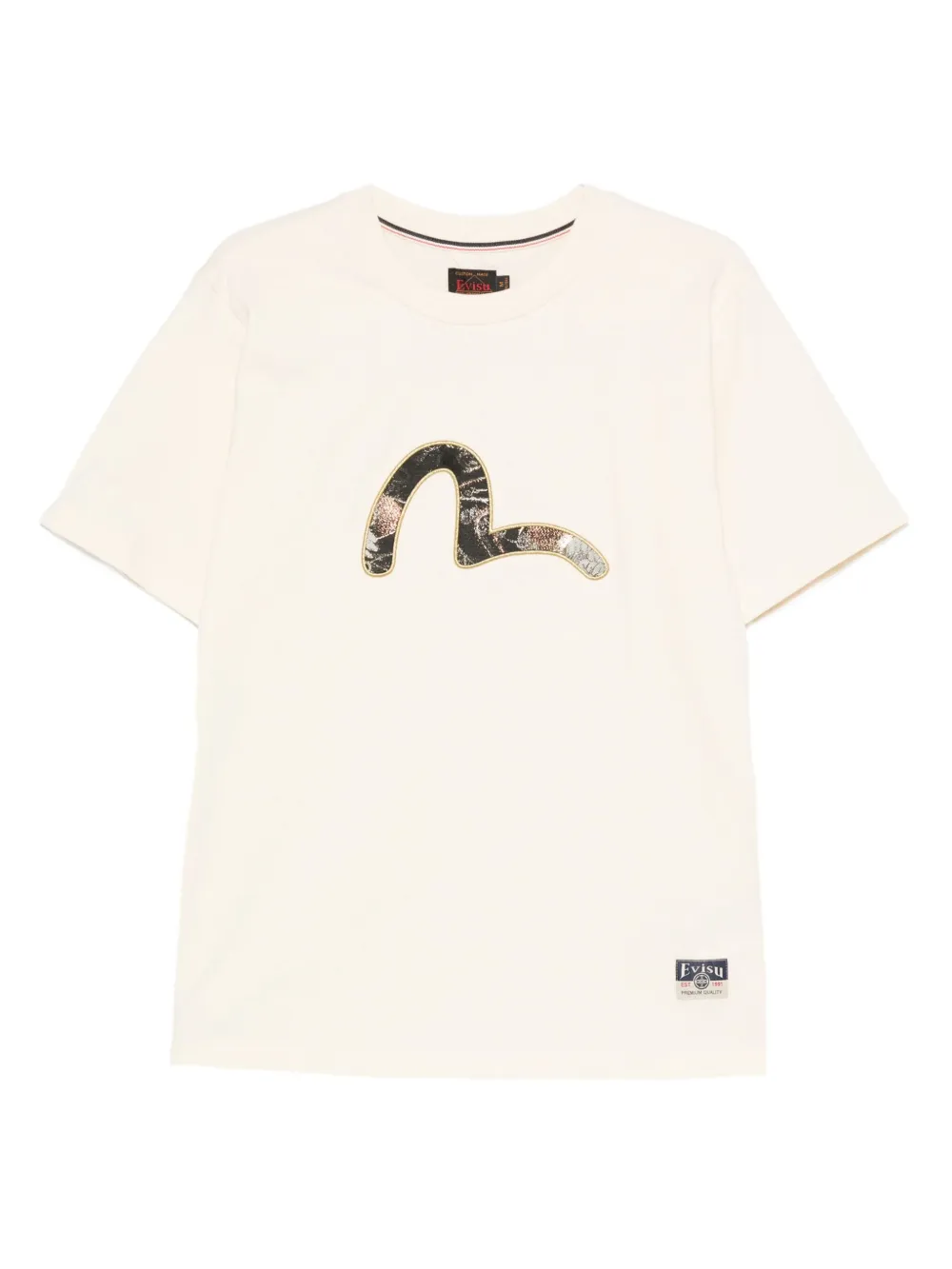 EVISU Seagull ブロケード Tシャツ - ニュートラル EVISU Seagull ブロケード Tシャツ - ニュートラル