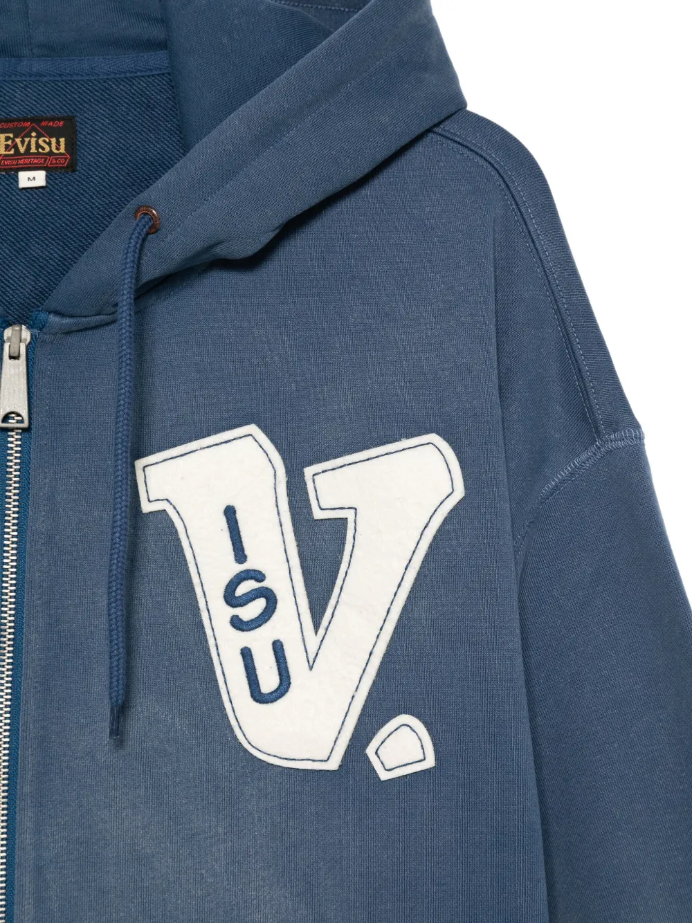 EVISU Hoodie met rits Blauw