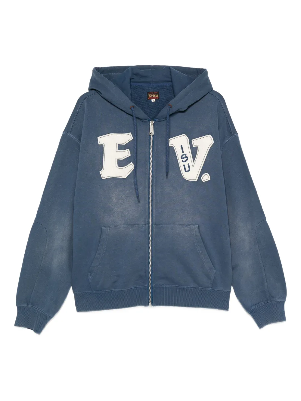 EVISU ジップアップ パーカー - ブルー EVISU ジップアップ パーカー - ブルー