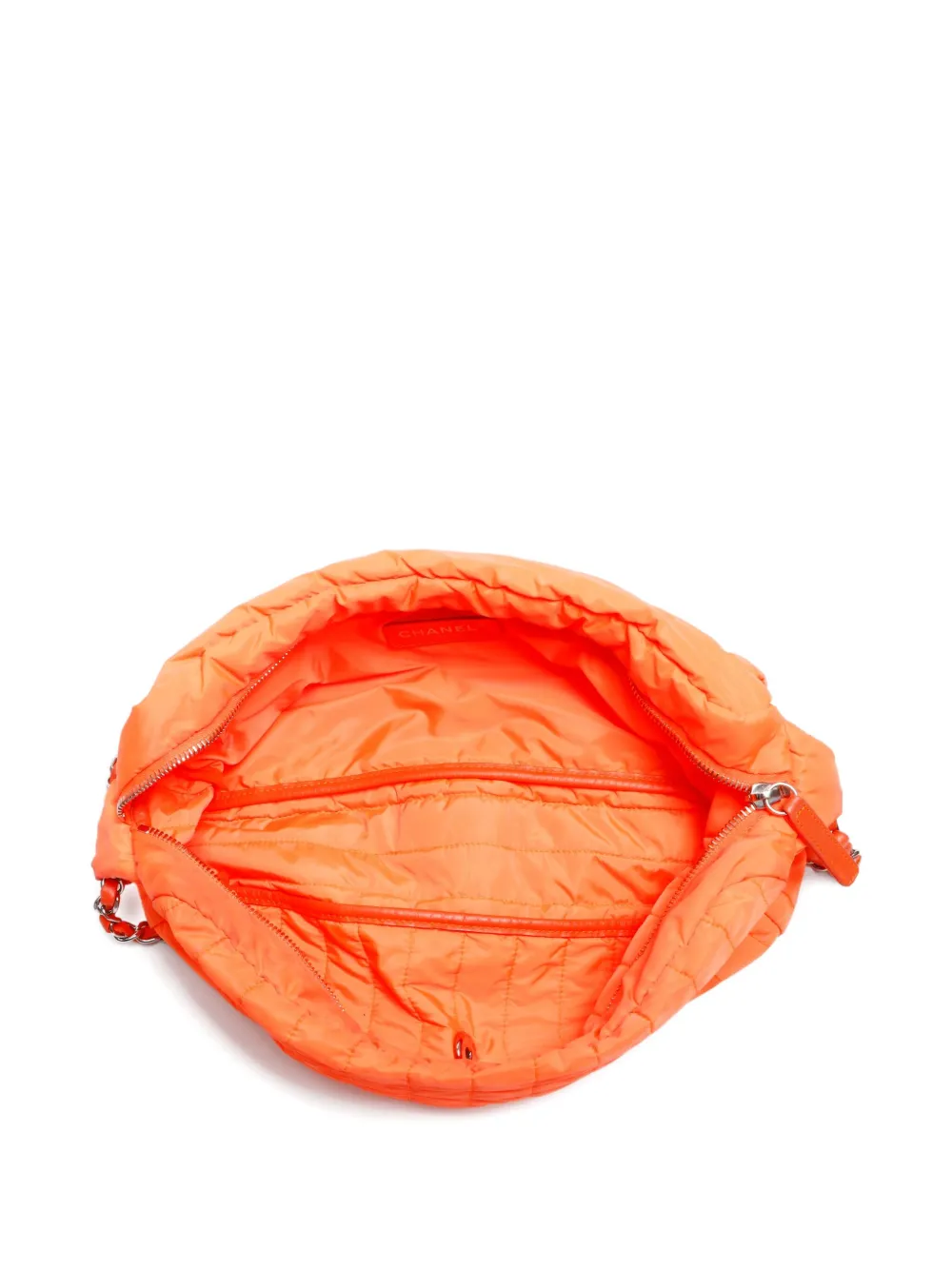 Pre-owned Chanel 2012 Flap Shoulder Bag In Orange