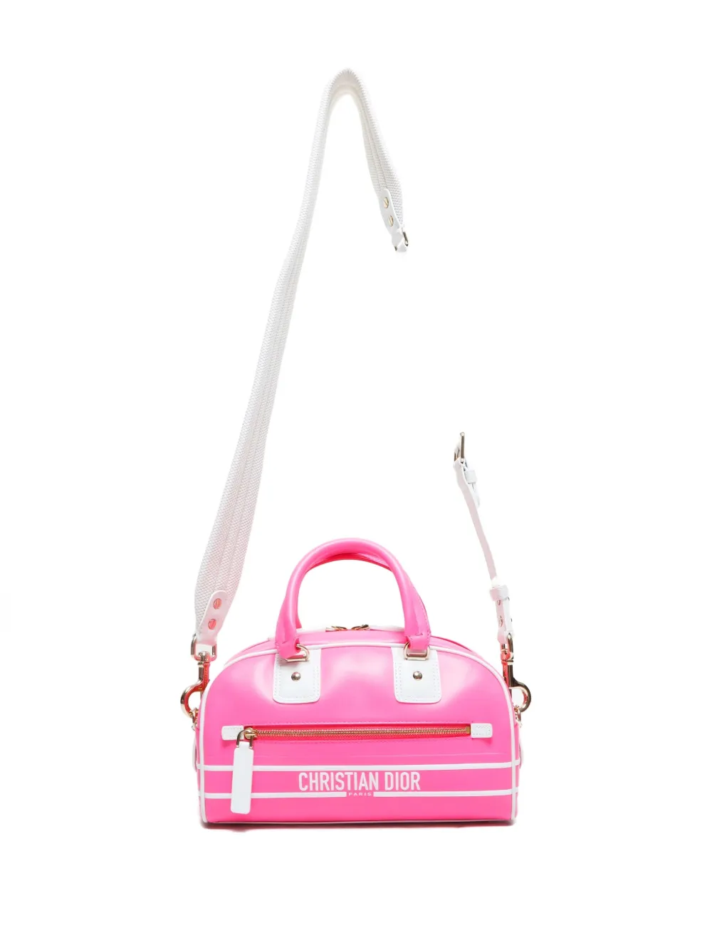 DIOR Pre-owned 2022 Small Vibe 2way Tote Bag In Pink