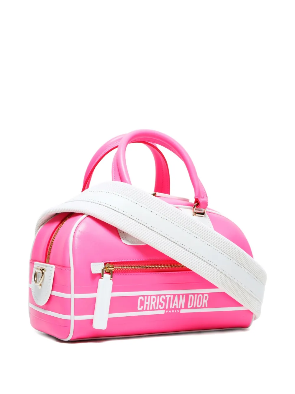 DIOR Pre-owned 2022 Small Vibe 2way Tote Bag In Pink