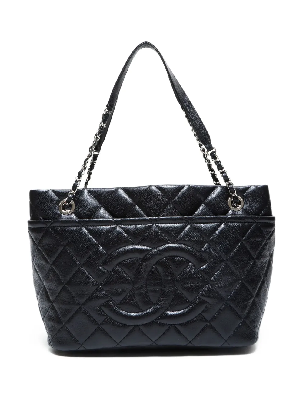 CHANEL Pre-Owned 2013-2014 ココマーク ハンドバッグ - ブラック
