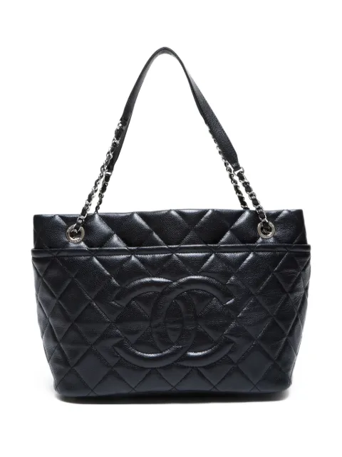 CHANEL Pre-Owned tote capitonado con motivo Interlocking CC 2013-2014